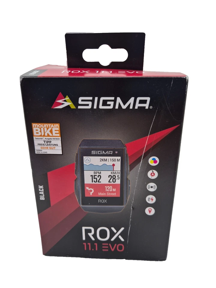 SIGMA Rox 11.1 EVO Fahrradcomputer, Radcomputer, Tacho, GPS. - Bild 1 von 4