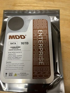MDD 16TB 7200RPM 256MB Cache SATA 6.0Gb/s 3.5" Enterprise, Hard Drive - Picture 1 of 7