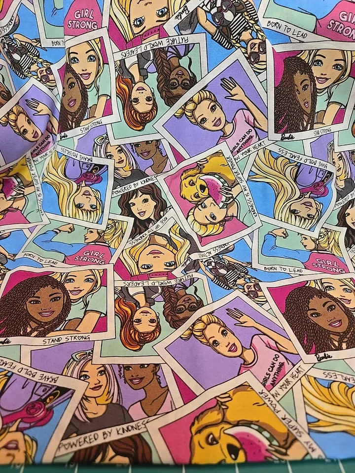 Riley Blake Barbie Mattel Fabric By The 1/2 Yard I Can Be Craft Quilt New Cotton - Image 1 of 4