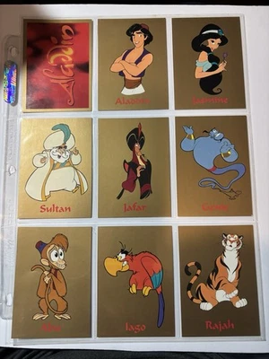 Tarjetas coleccionables Aladdin Vintage 1993 Disney Skybox - ¡Juego 1 a 90! ¡COMO NUEVO en mangas! Foto 1 de 2