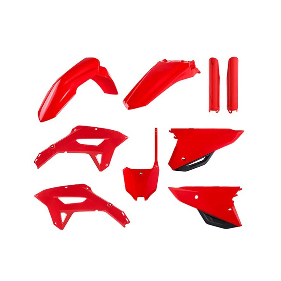 KIT PLÁSTICO POLISPORT + PROTECTORES HORQUILLA HONDA CRF250RX 22-24, CRF450RX 21-24, ROJO Foto 1 de 1
