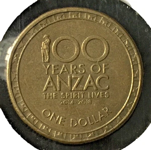 2018 100 years ANZAC $1 commemorative coin - Picture 1 of 2