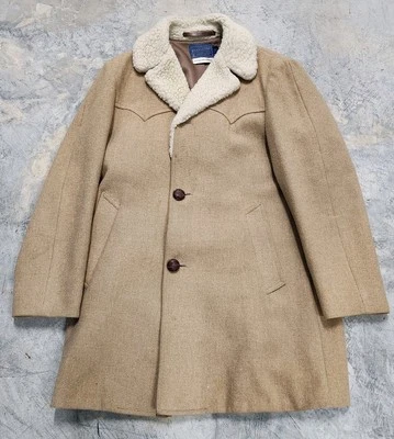 Vintage Pendleton High Grade Western Wear Wool Shearling Rancher Coat Men’s 40 - Image 1 of 4