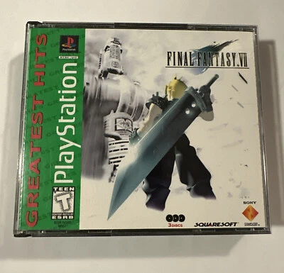Final Fantasy VII (Sony PlayStation 1 PS1, 1997) With 3 Disc Tested Video Game - Image 1 of 4