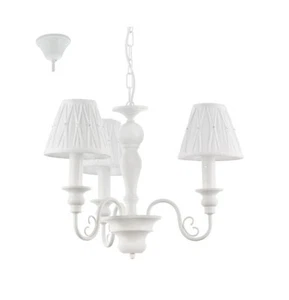 LAMPADA A SOSPENSIONE 1 LUCE VINTAGE ACCIAIO BIANCO SALONE CAMERA CUCINA - Imagen 1 de 1