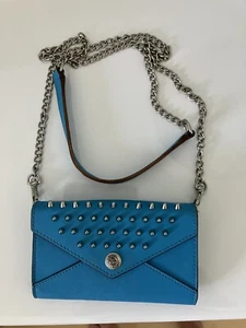 Rebecca Minkoff Teal Studd Wallet On A Chain - Clutch - Picture 1 of 7