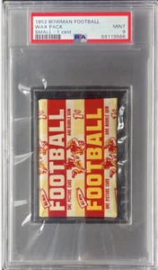 (POP 17) 1952 Bowman Small Football Wax Pack PSA 9 Mint Gifford, Art Donovan RC - Picture 1 of 3