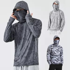 Upf50+ Herren-Langarm-T-Shirts Mit Sonnenschutz Für Haut Und Outdoor-Angeln ▽ - Bild 1 von 21
