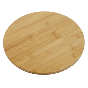 Bamboo Lazy Susan Turntable, Rotating Cake Decorating Table Serving Plate, 33cm - Picture 1 of 3