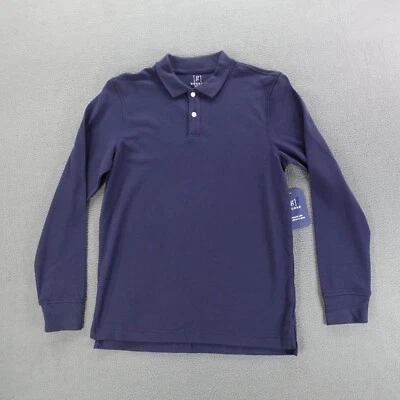 NWT George Polo Shirt Men's Size S Blue Long Sleeve NEW WITH TAGS - Image 1 of 4