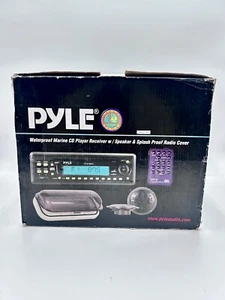 Pyle Waterproof Marine CD Player Tuner Radio PLCD14MRKT W Remote Speakers NOS - Picture 1 of 17