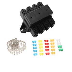 8 Way Relay Socket Block Box Holder For Automotive Car Truck Marine Boat Yacht - Picture 1 of 5
