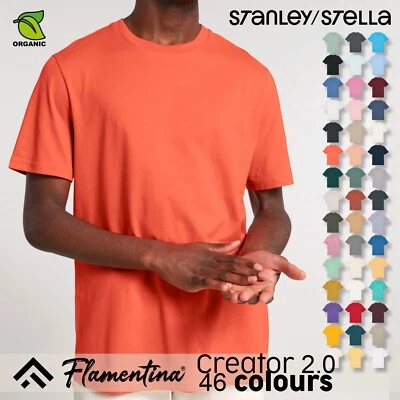 Creator 2.0 Organic Cotton T-Shirt Short Sleeve Crew Neck Tee Top Stanley Stella