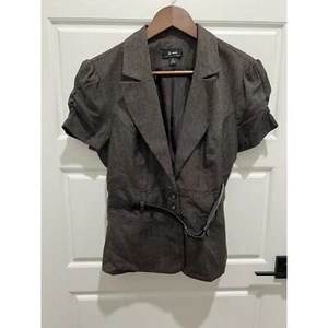 B Wear Byer California short sleeve belted blazer - Picture 1 of 8