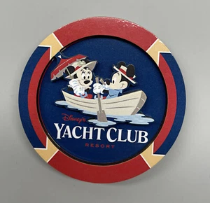 Disney Yacht Club Resort Logo Mickey and Minnie Mouse Rowing Boat Magnet NEW - Picture 1 of 3