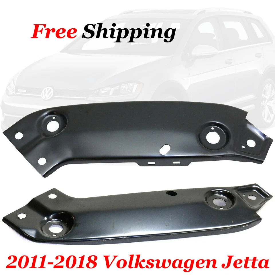 For 2011-2018 Volkswagen Jetta Upper New Radiator Support Left & Right Set of 2 - Image 1 of 4