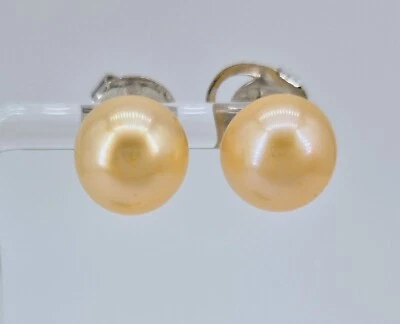 Pendientes Honora Mariposa Trasero Perla Amarilla Plata de Ley 925 Playa Océano Foto 1 de 4