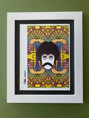 PETER MAX + BEAUTIFUL + POP ART  SIGNED PRINT  + NEW FRAME - Image 1 of 3