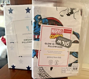 pottery barn Marvel Hero Avengers Disney Comic Star school Pillowcase SET 2 🚀 - - Picture 1 of 11