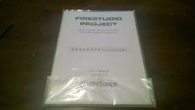 Instructions Presonus Firestudio Project Firewire Audio Interface Manual - Image 1 of 2