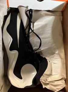 Botines de fútbol Nike Zoom Flyposite talla 13 blancos negros foamposite fibra de carbono - Imagen 1 de 10