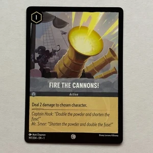 Fire The Cannons 197/204 Disney Lorcana The First Chapter Regular Common Card NM - Picture 1 of 2