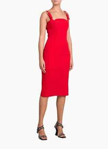 Versace Jeans Couture Midi Red Dress with Buckles - Imagen 1 de 9
