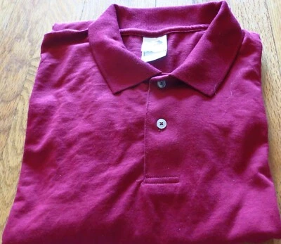  Camisa de golf Fruit of the Loom para hombre 3XL borgoña 50/50 algodón/poliéster  Foto 1 de 2