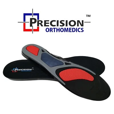 WORK BOOTS ORTHOTIC FOOT ARCH HEEL SUPPORT SHOE INSERTS MASSAGING GEL INSOLES - Image 1 of 4