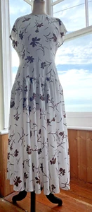 True vintage 1980's Dress Wallis Exclusive size 10 drop waist low back - Picture 1 of 14