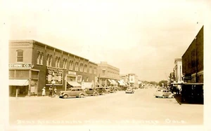 STREET SCENE, LAS ANIMAS, COLORADO, RPPC VINTAGE POSTCARD (SV 554) - Picture 1 of 2