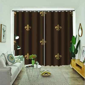 Simple and novel ordinary patterns Printing 3D Blockout Curtains Fabric Window - Bild 1 von 8