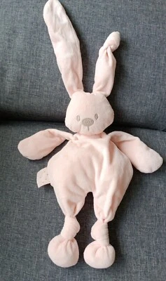 177🌟peluche 30cm Doudou Lapin Rabbit Rose Pale  NATTOU Lapidou - Photo 1/3
