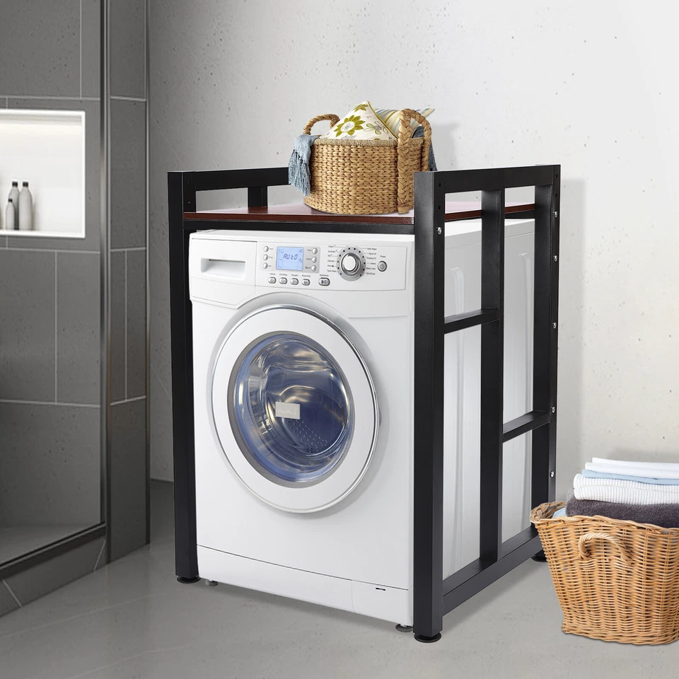 Estante organizador ajustable para lavadora y secadora estante para lavadora y secadora Foto 1 de 4