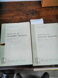 appunti di costruzioni idrauliche vol. 1 -2 di Girolamo Ippolito, 1960, Treve - Foto 1 di 2
