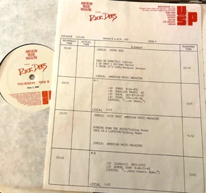 5/1/86 RICK DEES AMERICAN MUSIC MAGAZINE;TALKING HEADS SET, SLY FOX, SADE, HEART - Foto 1 di 2