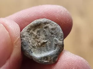 Sigillo di piombo romano antico ultra raro con scritte. Si prega di leggere la descrizione LA113b - Foto 1 di 6