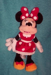 Disney Store Authentic Minnie Mouse 14" Plush Red Polka Dot Dress Toy VGUC - Picture 1 of 2