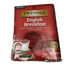 Twinings English Breakfast Tea K Cup Pods Paquete de 23 unidades Caja de té con cafeína presa - Imagen 1 de 4
