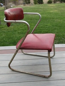 Art Deco Machine Age Chrome Z Chair Wolfgang Hoffman Howell Gilbert Rohde Era - Picture 1 of 24