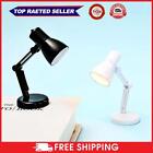 hot Clamp Reading Lamp Rotatable Clip-On Book Light Battery Powered for Home Bed
