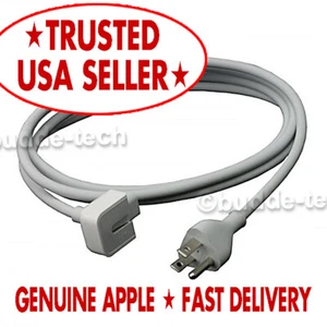 Apple Extension Cord Cable 6 ft Real Genuine Mac PC Macbook Pro Air Computer AC  - Picture 1 of 5