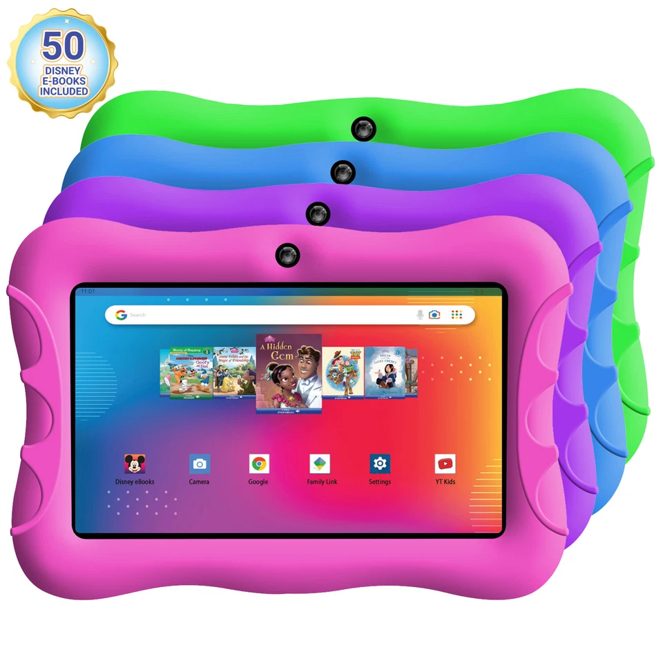 Contixo V9 7" Inch Kids 32GB Wi-Fi Android Tablet w/ Disney eBooks Dual Camera - Image 1 of 1
