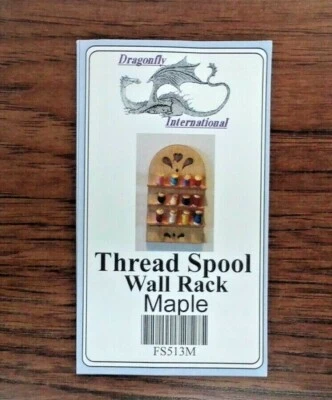 Dollhouse Miniature Sewing Thread Spool Rack Kit Dragonfly International 1:12