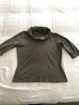 IDEOLOGY Damas Petite PEQUEÑO Verde Capucha Cuello Top Foto 1 de 3