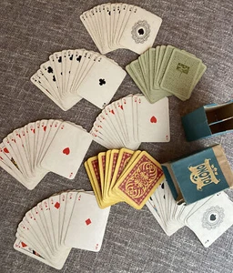 ONOTO ANTIQUE Thomas De La Rue Twin Deck Patience PLAYING CARDS Sir E. Poynter - Picture 1 of 12