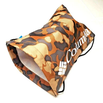 Bolsa de cordão unissex COLUMBIA estampa floral e alças para academia escola parque piscina - Imagem 1 de 4