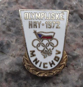 Olympische Sommerspiele 1972 München IOC Tschechoslowakei Komitee Czech Pin Anstecker - Bild 1 von 2