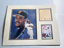 San Francisco Giants BARRY BONDS 1994 Baseball 8X10 MATTED Kelly Russell Print