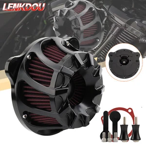Air Cleaner Intake Filter For Harley Softail Fatboy Touring Road King Glide Dyna - Picture 1 of 8